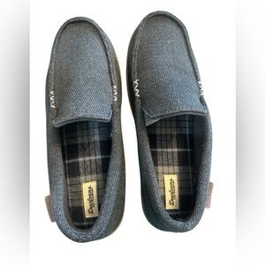 Dearfoams Cozy Comfort Slippers - Mens Size Large US 11-12 - Dark Gray
